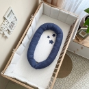 Protectie somn – Baby Nest Stars vafe albastru (7)